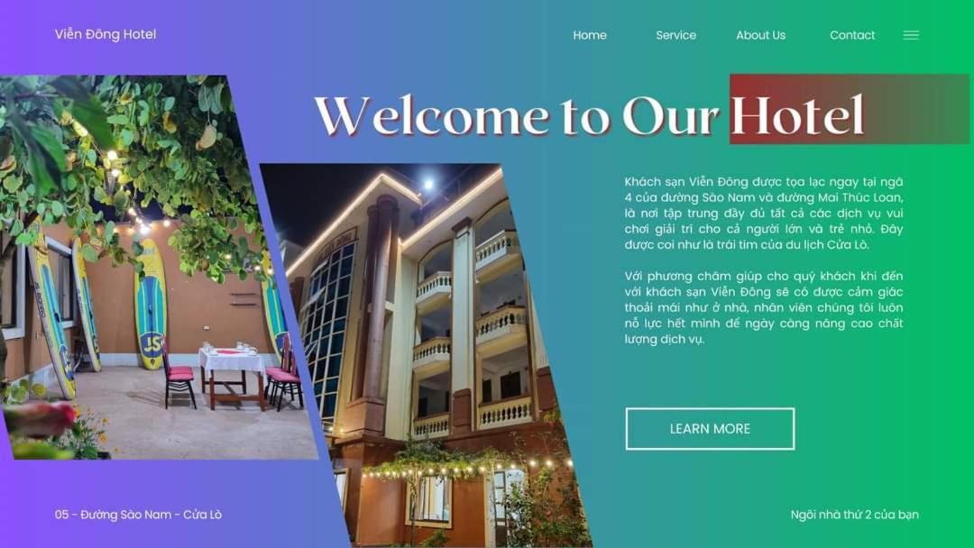 Khach San Vien Dong Hotel Cửa Lô Bagian luar foto